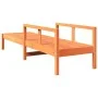 Wachsbraune Liege aus massivem Kiefernholz, 199,5 x 62 x 55 cm von , Liegen - Ref: Foro24-844642, Preis: 100,47 €, Rabatt: %