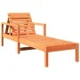 Wachsbraune Liege aus massivem Kiefernholz, 199,5 x 62 x 55 cm von , Liegen - Ref: Foro24-844642, Preis: 100,47 €, Rabatt: %