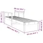 Wachsbraune Liege aus massivem Kiefernholz, 199,5 x 62 x 55 cm von , Liegen - Ref: Foro24-844642, Preis: 100,47 €, Rabatt: %