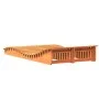 Wax brown solid pine wood lounger 205x110x31.5 cm by , Loungers - Ref: Foro24-844654, Price: 132,29 €, Discount: %