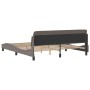 Estructura de cama con cabecero de tela gris taupe 180x200 cm de , Camas y somieres - Ref: Foro24-373229, Precio: 158,68 €, D...
