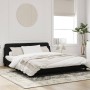 Estructura de cama con cabecero de terciopelo negro 180x200 cm de , Camas y somieres - Ref: Foro24-373234, Precio: 195,87 €, ...