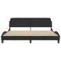 Estructura de cama con cabecero de terciopelo negro 180x200 cm de , Camas y somieres - Ref: Foro24-373234, Precio: 195,87 €, ...