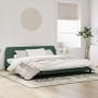 Estructura cama con cabecero terciopelo verde oscuro 200x200 cm de , Camas y somieres - Ref: Foro24-373255, Precio: 160,08 €,...