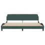 Estructura cama con cabecero terciopelo verde oscuro 200x200 cm de , Camas y somieres - Ref: Foro24-373255, Precio: 160,08 €,...