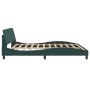Estructura cama con cabecero terciopelo verde oscuro 200x200 cm de , Camas y somieres - Ref: Foro24-373255, Precio: 160,08 €,...