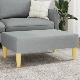 Hellgrauer Fußhocker aus Stoff, 77 x 55 x 31 cm von , Osmanen - Ref: Foro24-379553, Preis: 70,65 €, Rabatt: %
