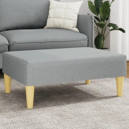 Reposapiés de tela gris claro 77x55x31 cm de , Otomanas - Ref: Foro24-379553, Precio: 70,65 €, Descuento: %