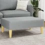 Reposapiés de tela gris claro 77x55x31 cm de , Otomanas - Ref: Foro24-379553, Precio: 70,65 €, Descuento: %