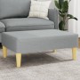 Reposapiés de tela gris claro 77x55x31 cm de , Otomanas - Ref: Foro24-379553, Precio: 57,55 €, Descuento: %