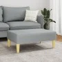 Reposapiés de tela gris claro 77x55x31 cm de , Otomanas - Ref: Foro24-379553, Precio: 70,65 €, Descuento: %