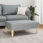 Reposapiés de tela gris claro 77x55x31 cm de , Otomanas - Ref: Foro24-379553, Precio: 57,55 €, Descuento: %