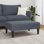 Reposapiés de terciopelo gris oscuro 77x55x31 cm de , Otomanas - Ref: Foro24-379558, Precio: 56,89 €, Descuento: %