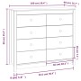 Armario auxiliar madera maciza de pino marrón cera 100x40x90 cm de , Aparadores - Ref: Foro24-844495, Precio: 208,02 €, Descu...