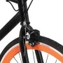 Bicicleta de piñón fijo negro y naranja 700c 55 cm de , Bicicletas - Ref: Foro24-92253, Precio: 303,66 €, Descuento: %