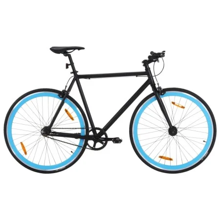 Bicicleta de piñón fijo negro y azul 700c 51 cm de , Bicicletas - Ref: Foro24-92258, Precio: 259,85 €, Descuento: %