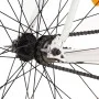 Bicicleta de piñón fijo blanco y naranja 700c 59 cm de , Bicicletas - Ref: Foro24-92266, Precio: 285,77 €, Descuento: %