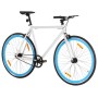 Bicicleta de piñón fijo blanco y azul 700c 51 cm de , Bicicletas - Ref: Foro24-92270, Precio: 278,61 €, Descuento: %