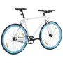 Bicicleta de piñón fijo blanco y azul 700c 59 cm de , Bicicletas - Ref: Foro24-92272, Precio: 281,03 €, Descuento: %