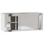 Armario de pared de cocina puertas correderas acero inoxidable de , Recipiente para comida - Ref: Foro24-376443, Precio: 228,...
