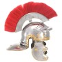 Réplica de casco de soldado romano rol en vivo acero plateado de vidaXL, Armas coleccionables - Ref: Foro24-286217, Precio: 1...