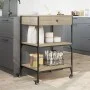 Carrito de cocina madera ingeniería roble Sonoma 60x48x89,5 cm de , Carros de cocina y comedor - Ref: Foro24-842372, Precio: ...