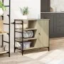 Carrito de cocina madera ingeniería Sonoma 87,5x38,5x84,5 cm de , Carros de cocina y comedor - Ref: Foro24-842387, Precio: 10...