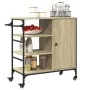 Carrito de cocina madera ingeniería Sonoma 87,5x38,5x84,5 cm de , Carros de cocina y comedor - Ref: Foro24-842387, Precio: 10...