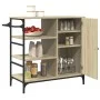 Carrito de cocina madera ingeniería Sonoma 87,5x38,5x84,5 cm de , Carros de cocina y comedor - Ref: Foro24-842387, Precio: 10...