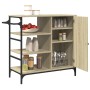 Carrito de cocina madera ingeniería Sonoma 87,5x38,5x84,5 cm de , Carros de cocina y comedor - Ref: Foro24-842387, Precio: 10...