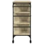 Carrito de cocina madera ingeniería Sonoma 87,5x38,5x84,5 cm de , Carros de cocina y comedor - Ref: Foro24-842387, Precio: 10...