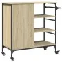 Carrito de cocina madera ingeniería Sonoma 87,5x38,5x84,5 cm de , Carros de cocina y comedor - Ref: Foro24-842387, Precio: 10...