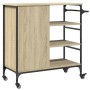 Carrito de cocina madera ingeniería Sonoma 87,5x38,5x84,5 cm de , Carros de cocina y comedor - Ref: Foro24-842387, Precio: 10...
