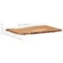 Superficie de mesa de madera maciza de acacia 100x(50-60)x3,8 cm de vidaXL, Tableros para mesas - Ref: Foro24-286332, Precio:...