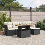 Set de sofás de jardín 6 piezas y cojines ratán sintético negro de , Conjuntos de jardín - Ref: Foro24-3270804, Precio: 356,7...