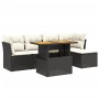 Set de sofás de jardín 6 piezas y cojines ratán sintético negro de , Conjuntos de jardín - Ref: Foro24-3270804, Precio: 356,7...