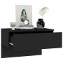 Mesita de noche de pared negra de vidaXL, Mesitas de noche - Ref: Foro24-810937, Precio: 40,63 €, Descuento: %