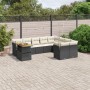 Set de sofás de jardín 10 pzas cojines ratán sintético negro de , Conjuntos de jardín - Ref: Foro24-3271014, Precio: 590,15 €...
