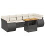 Set de sofás de jardín 8 piezas y cojines ratán sintético negro de , Conjuntos de jardín - Ref: Foro24-3272106, Precio: 519,9...