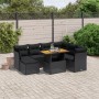 Set de sofás de jardín 8 piezas y cojines ratán sintético negro de , Conjuntos de jardín - Ref: Foro24-3275491, Precio: 533,3...