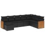 Set de sofás de jardín 8 piezas y cojines ratán sintético negro de , Conjuntos de jardín - Ref: Foro24-3227924, Precio: 493,5...