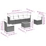 Set de sofás de jardín 7 piezas con cojines ratán PE gris de , Conjuntos de jardín - Ref: Foro24-3255885, Precio: 402,53 €, D...