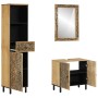 Conjunto de muebles de baño 3 piezas madera maciza de mango de , Muebles de baño - Ref: Foro24-3206314, Precio: 442,36 €, Des...