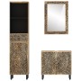 Conjunto de muebles de baño 3 piezas madera maciza de mango de , Muebles de baño - Ref: Foro24-3206314, Precio: 442,36 €, Des...
