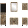 Conjunto de muebles de baño 5 piezas madera maciza de mango de , Muebles de baño - Ref: Foro24-3206316, Precio: 632,38 €, Des...