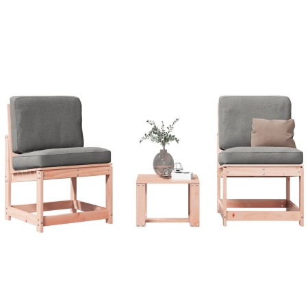 Juego de muebles de jardín 3 pzas madera maciza abeto Douglas de , Sillas de jardín - Ref: Foro24-832623, Precio: 91,08 €, De...