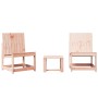 Juego de muebles de jardín 3 pzas madera maciza abeto Douglas de , Sillas de jardín - Ref: Foro24-832623, Precio: 91,08 €, De...