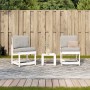 Juego de muebles de jardín 3 pzas madera maciza de pino blanco de , Sillas de jardín - Ref: Foro24-832621, Precio: 103,36 €, ...