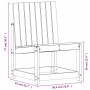 Juego de muebles de jardín 3 pzas madera maciza de pino blanco de , Sillas de jardín - Ref: Foro24-832621, Precio: 103,36 €, ...