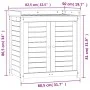Mesa de plantación con estantes madera Douglas 82,5x50x86,5 cm de , Soportes para macetas - Ref: Foro24-832420, Precio: 150,7...